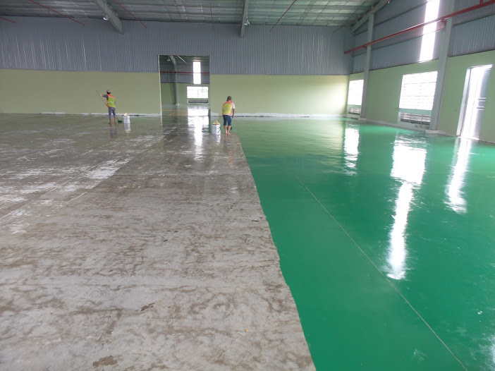 bảng giá thi công sơn sàn epoxy