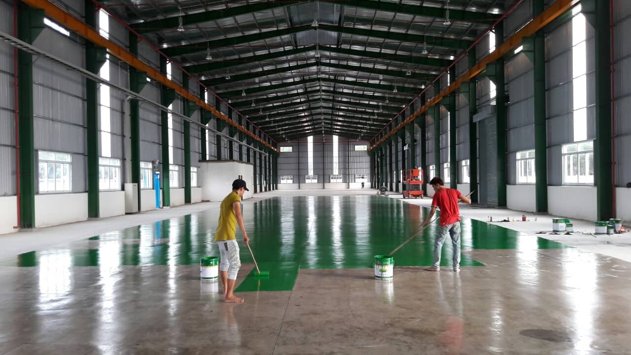 bảng giá thi công sơn sàn epoxy