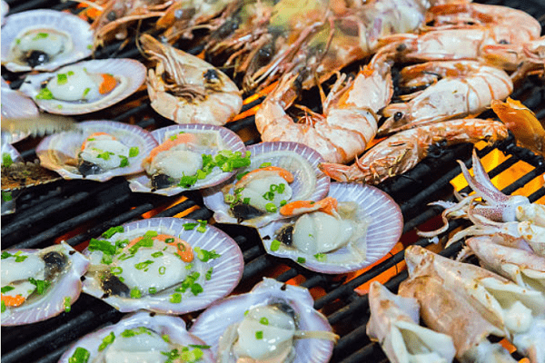 buffet hải sản Hạ Long