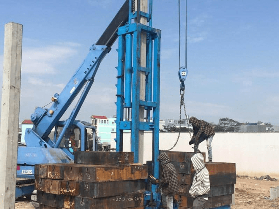 Ép cọc bê tông Tiền Giang Ép cọc bê tông Tiền Giang