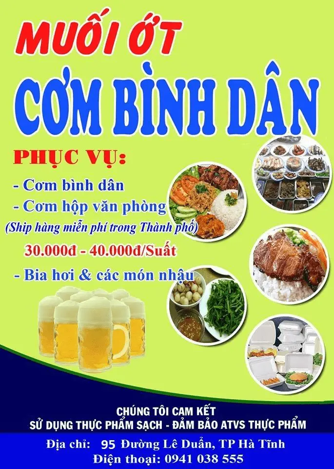 Khám Phá Ngay Top 5 Quán Cơm Văn Phòng Hà Tĩnh Ngon Bổ Rẻ