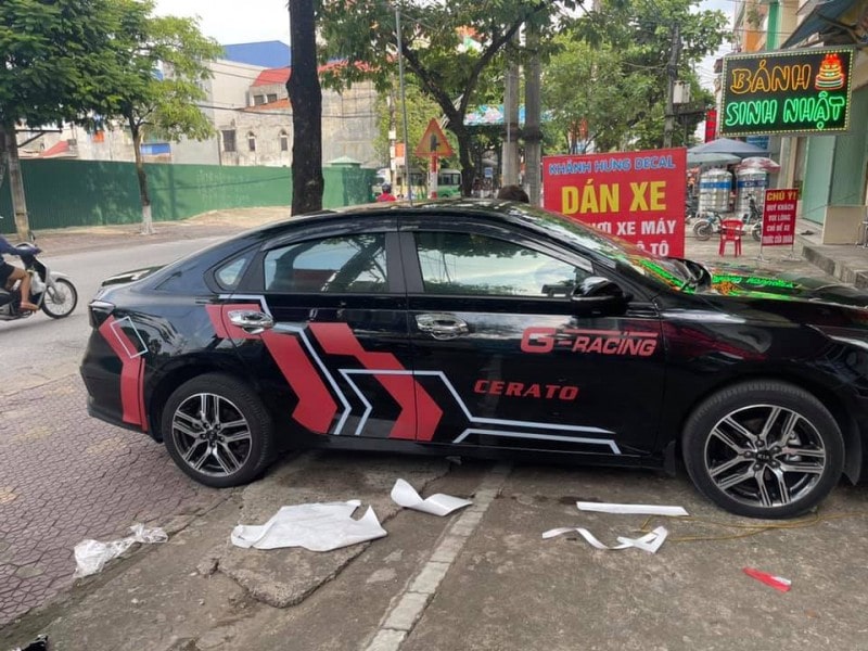 dán decal oto hải dương