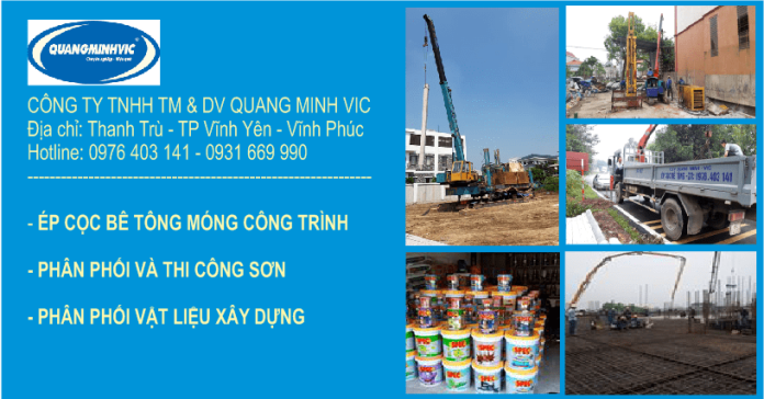 ép cọc bê tông Vĩnh Phúc