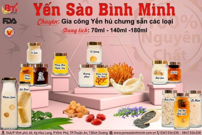 cửa hàng yến sào bình dương