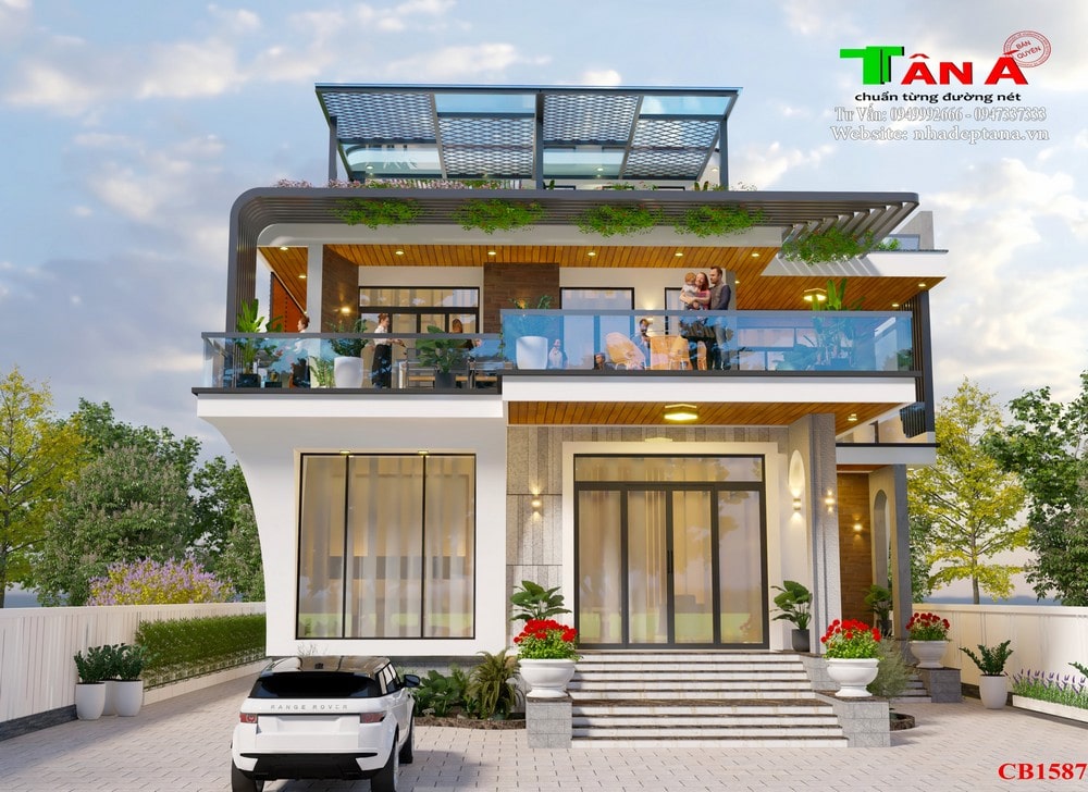 thiết kế nhà đẹp tại thái bình Thiết kế nhà đẹp Tân Á