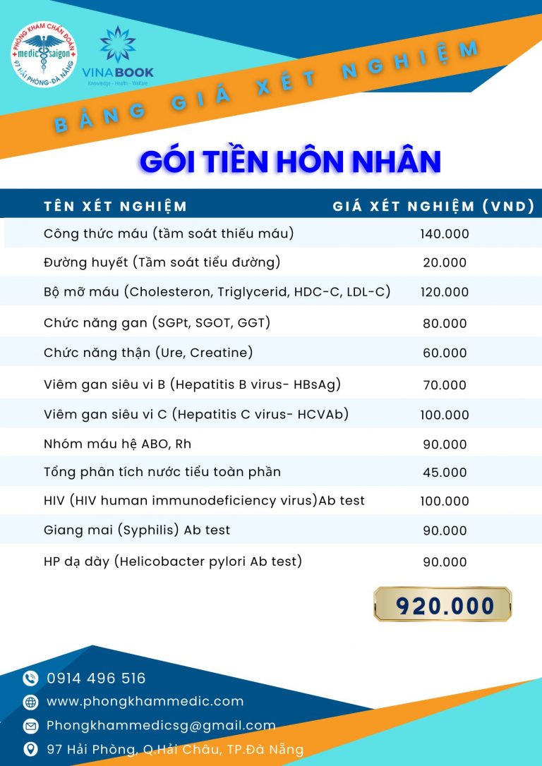 khám tiền hôn nhân ở đà nẵng