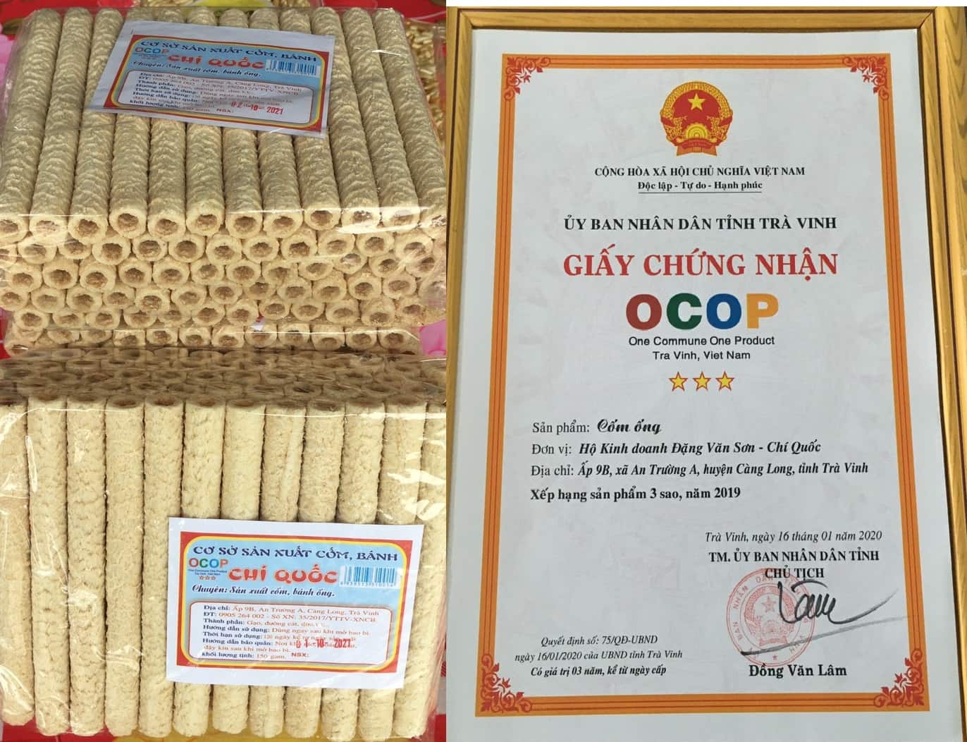 Cốm Ống Chí Quốc