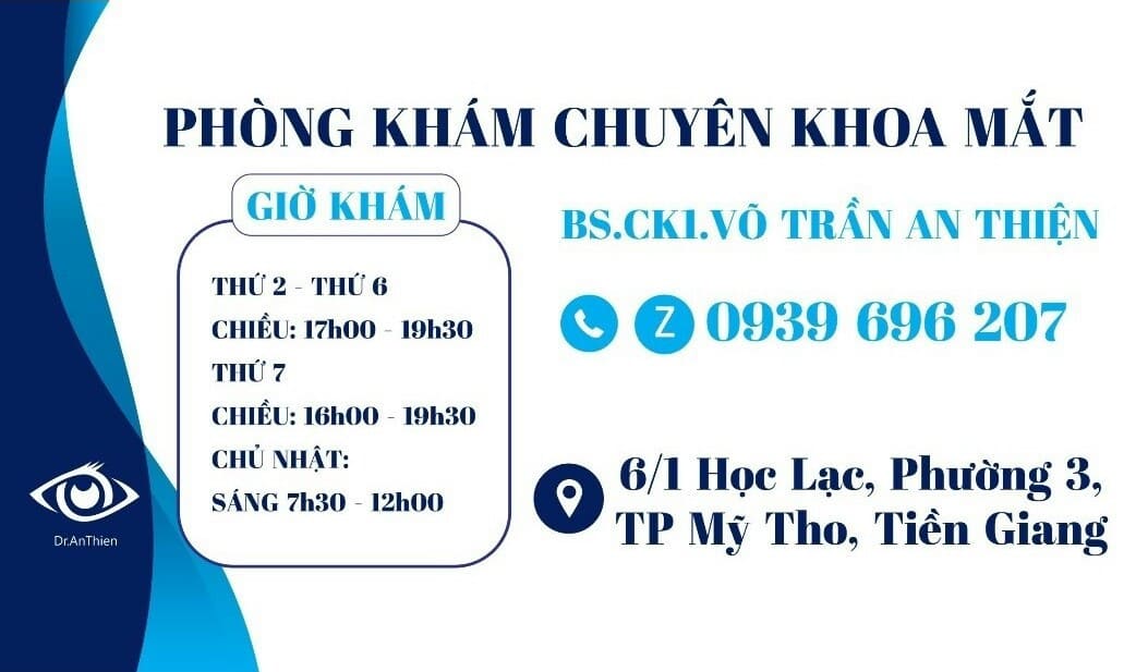 Phòng khám chuyên khoa mắt BS CKI Võ Trần An Thiện