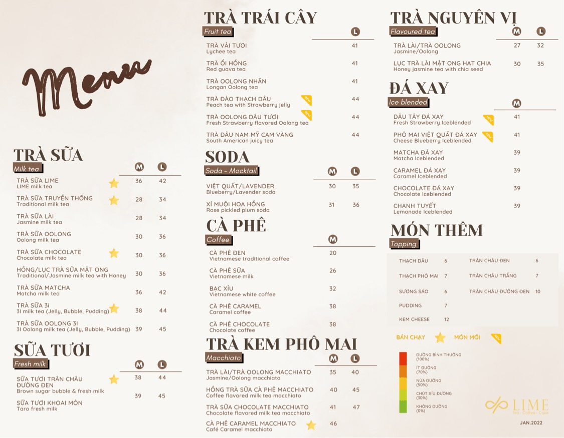 Lime Tea & Dessert