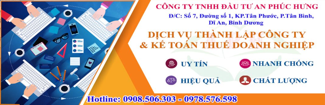 dịch vụ thành lập công ty tại Bình Dương an phúc hưng