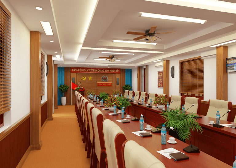 Thiết kế phòng họp Quảng Ngãi Trường Huy Decor