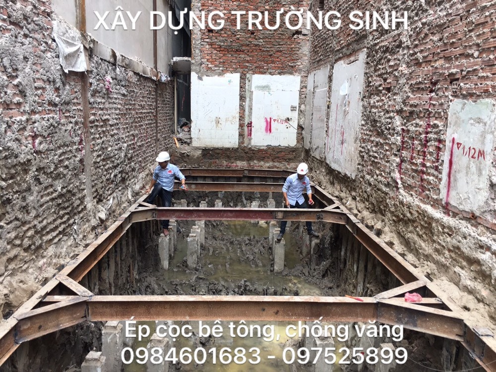 ép cọc bê tông Trường Sinh - dịch vụ ép cọc bê tông