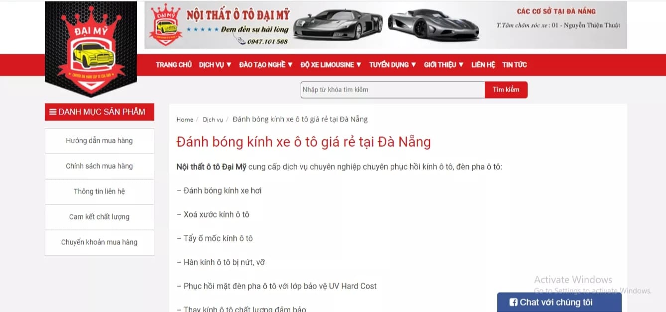 Nội thất ô tô Đại Mỹ 