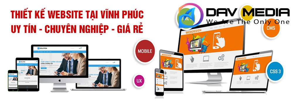 thiết kế web tại vĩnh phúc