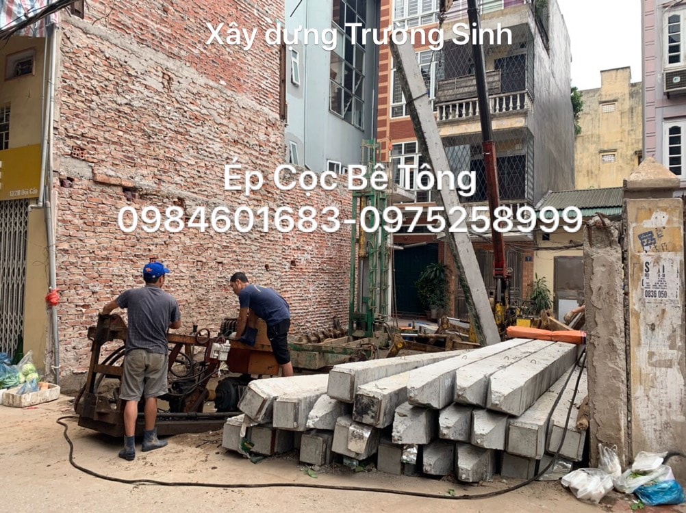 ép cọc bê tông Hà Nội ép cọc bê tông Hà Nội