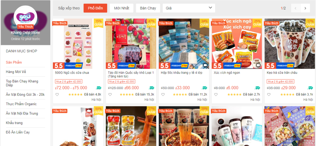 shop đồ ăn vặt nội địa Trung shop đồ ăn vặt nội địa Trung 1