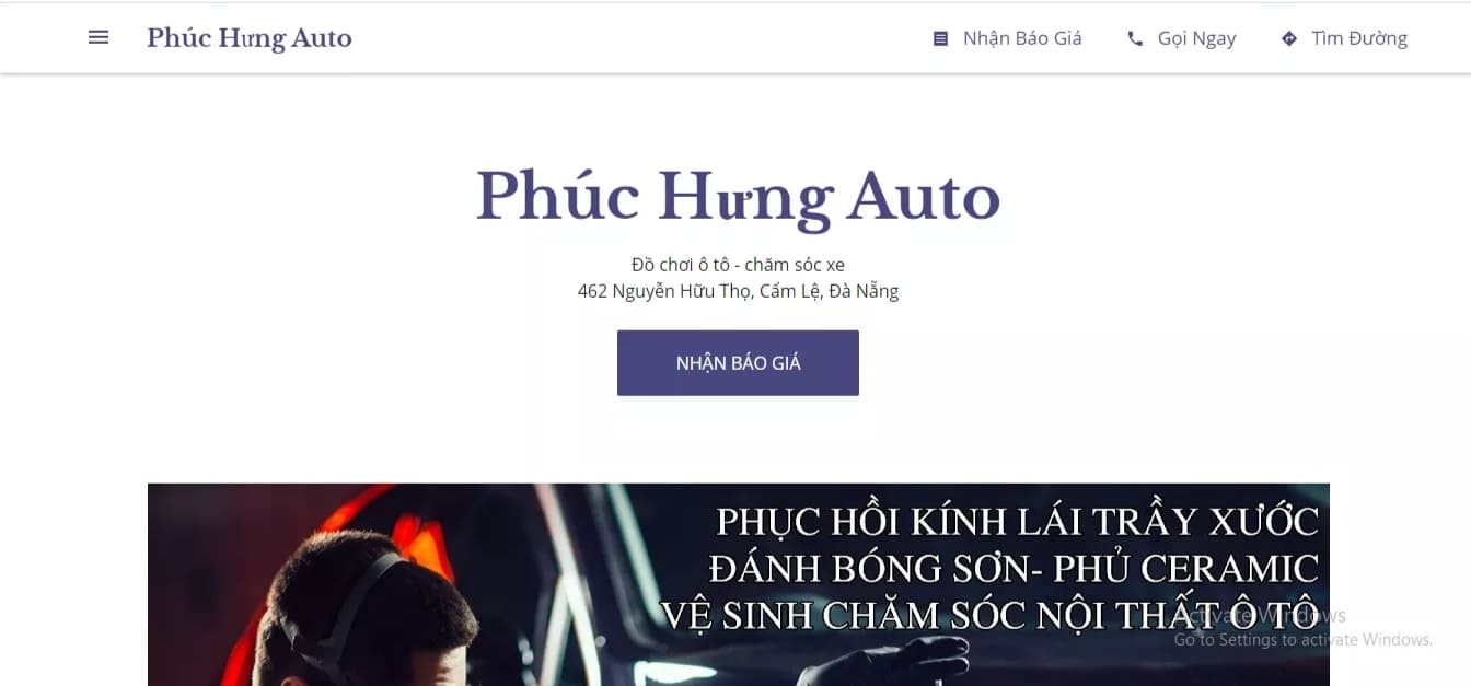 hàn kính ô tô tại Đà Nẵng