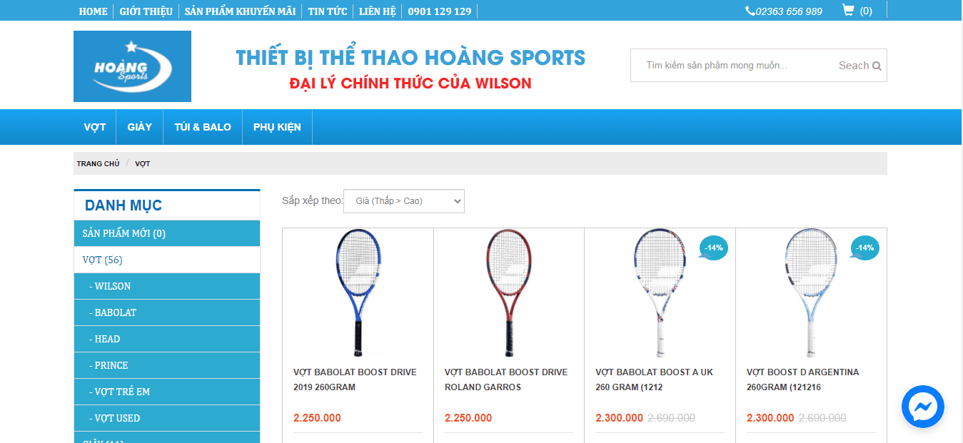 shop tennis Đà Nẵng