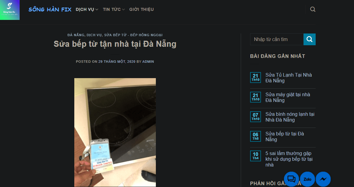 sủa bếp từ tại đà nẵng