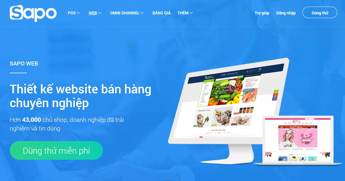 Dịch Vụ Thiết Kế Website Sapo Web