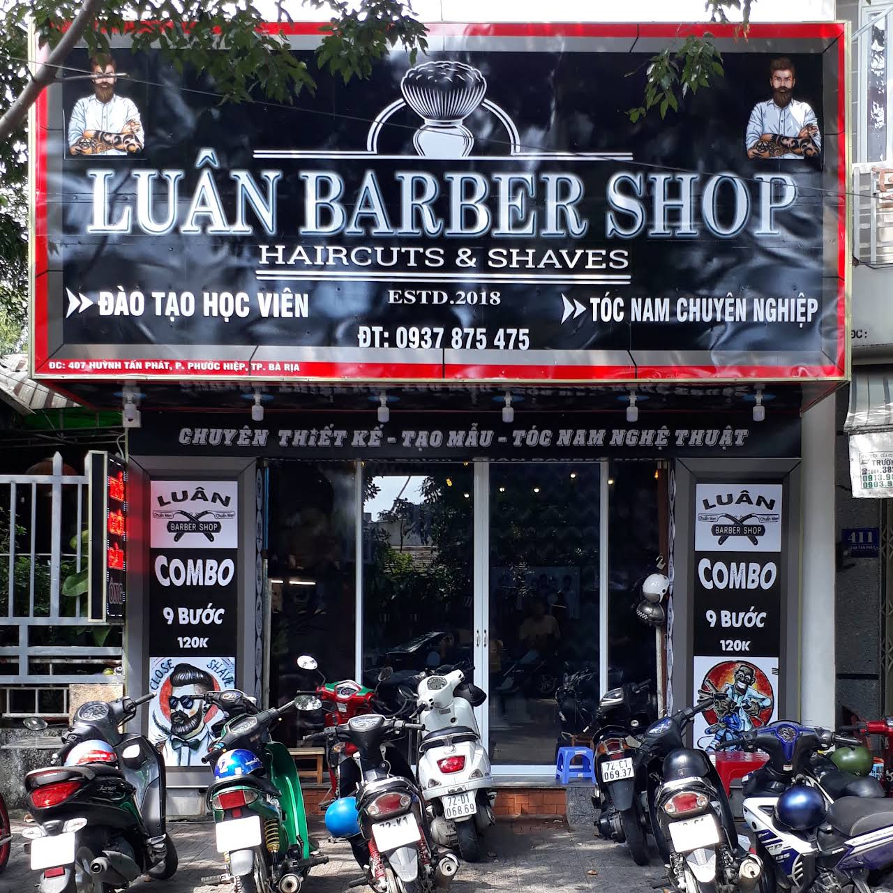 barber shop mỹ tho