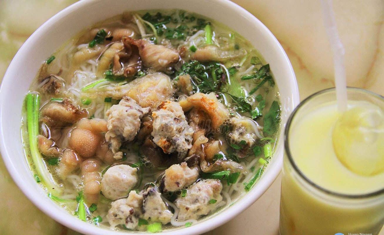 bún mọc Hà Nội