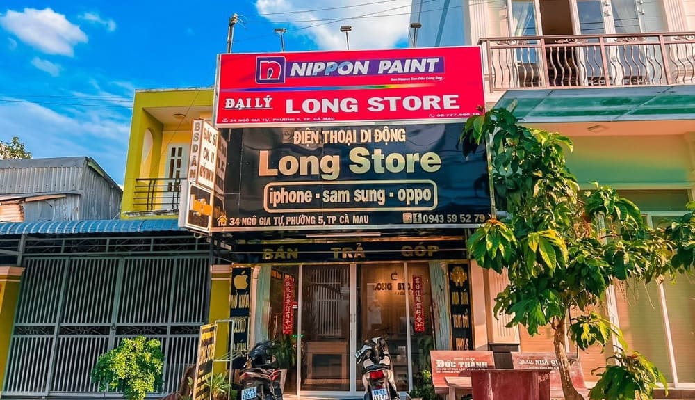 Cửa Hàng Iphone Cà Mau Cửa hàng dài