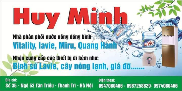 Giao nước uống tận nhà Hà Nội