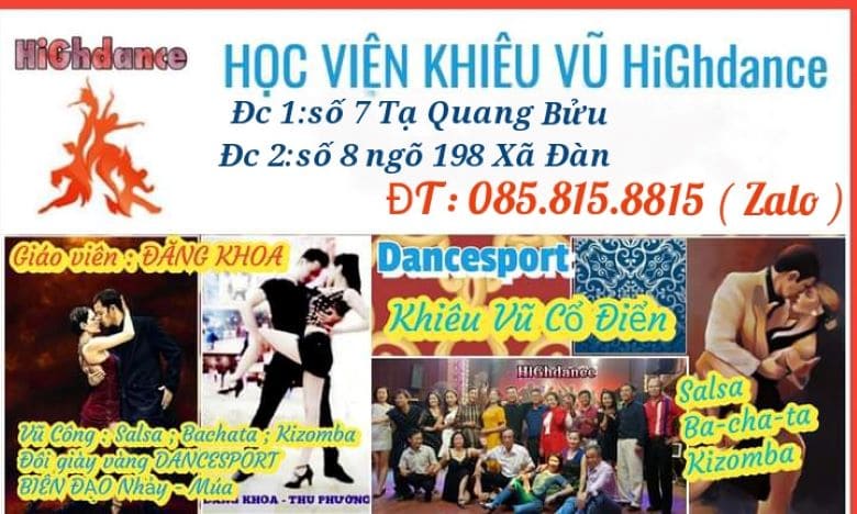 trung tâm dạy khiêu vũ tại hà nội