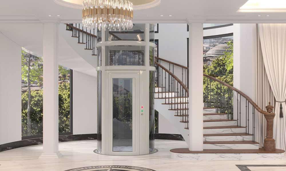 Các kiểu nhà phù hợp lắp thang máy gia đình