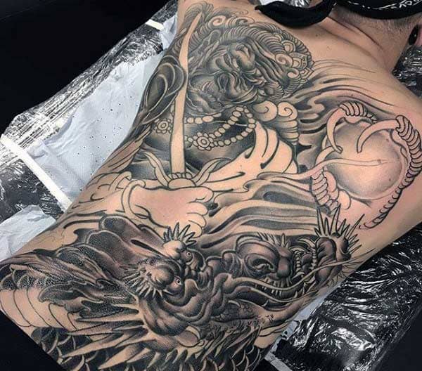 các hình xăm đẹp xăm rồng phượng