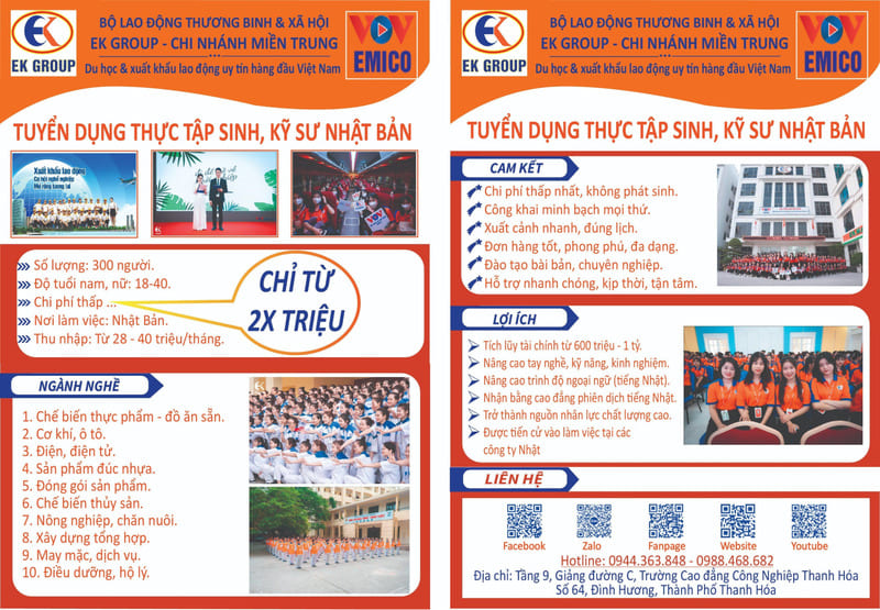Du Học Và Xuất Khẩu Lao Động Tại Thanh Hóa Du Học Và Xuất Khẩu Lao Động Tại Thanh Hóa