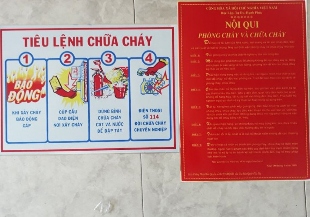 quy định pccc nhà trọ