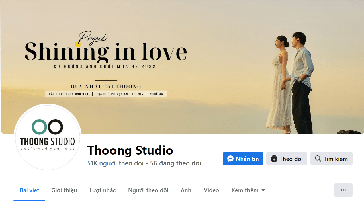 studio chụp ảnh đẹp ở vinh Dịch Vụ Chụp Thoong