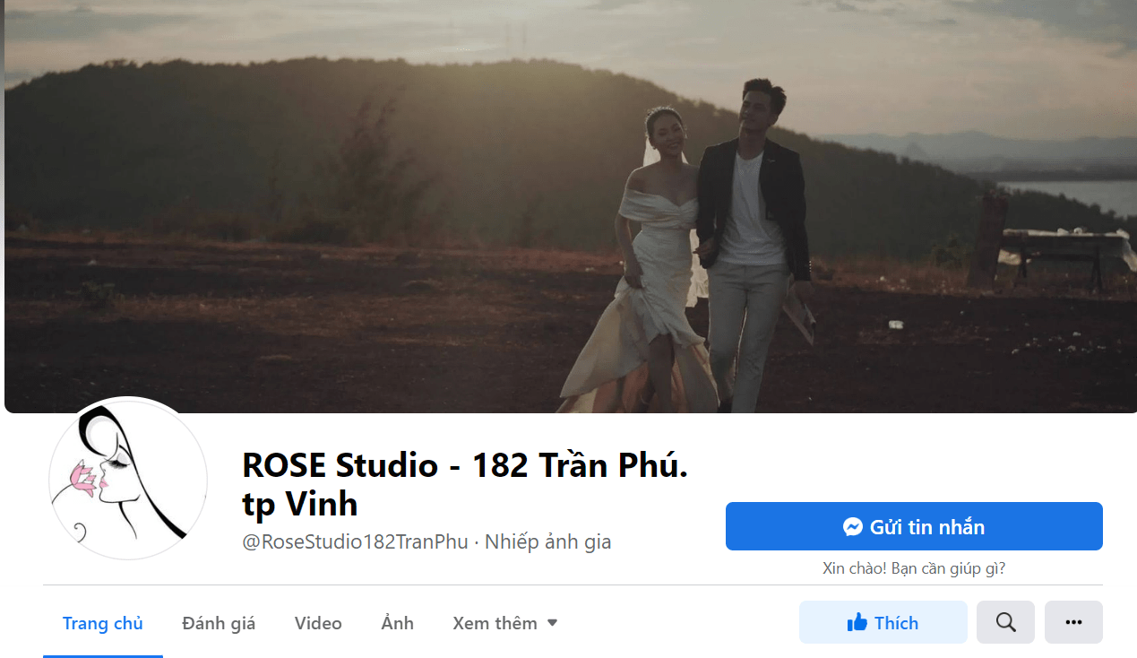 studio chụp ảnh đẹp tại vinh Rose Studio