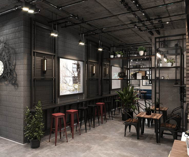 thiết kế quán cafe 15m2