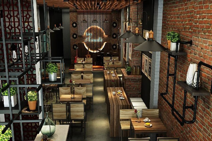 Thiết kế quán cafe ascoustic