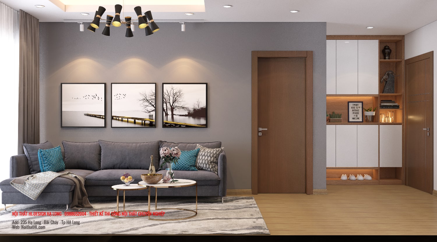 thiết kế nội thất tại Quảng Ninh HL Design