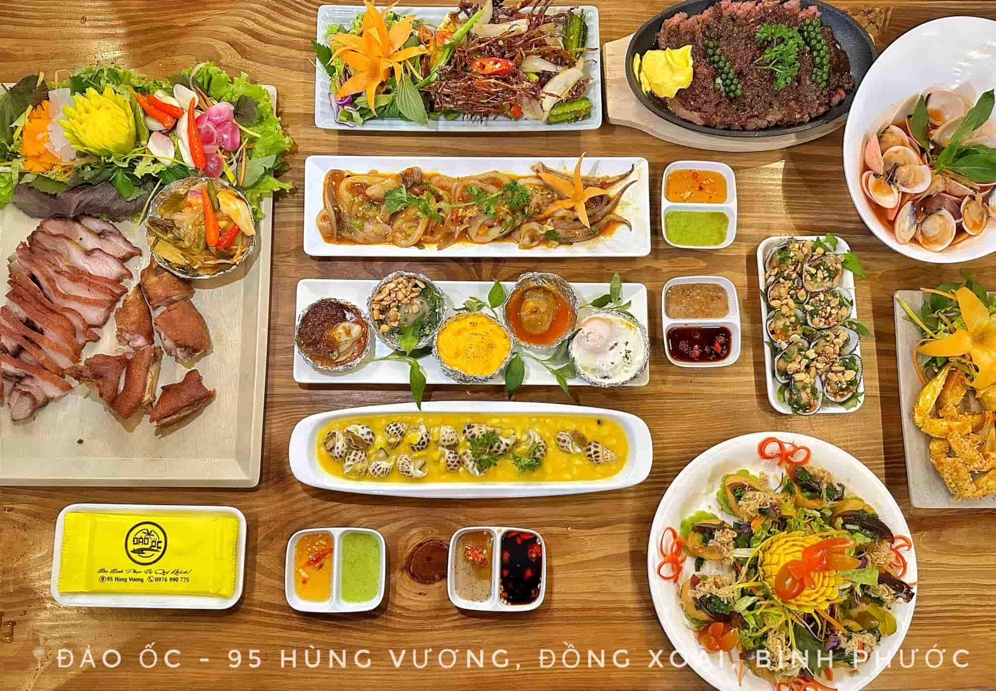 quán hải sản tại bình phước