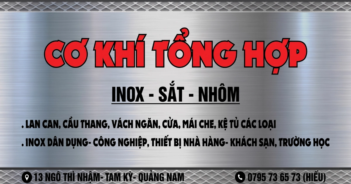Cơ Khí Tổng Hợp – INOX HP TAM KỲ