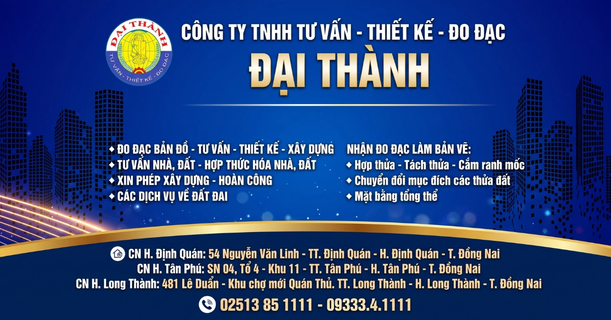 Công Ty Tnhh Tư Vấn - Thiết Kế - Đo Đạc Đại Thành