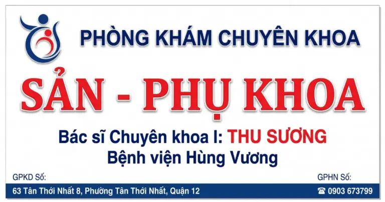 Phòng khám Sản phụ khoa Thu Sương – BS CKII Nguyễn Thị Thu Sương