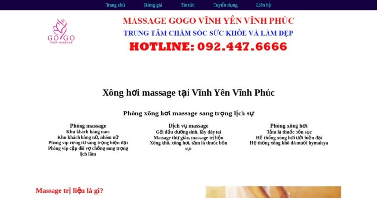 Massage GoGo Vĩnh Yên